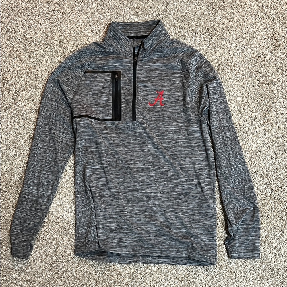 Gray Alabama Quarter-Zip